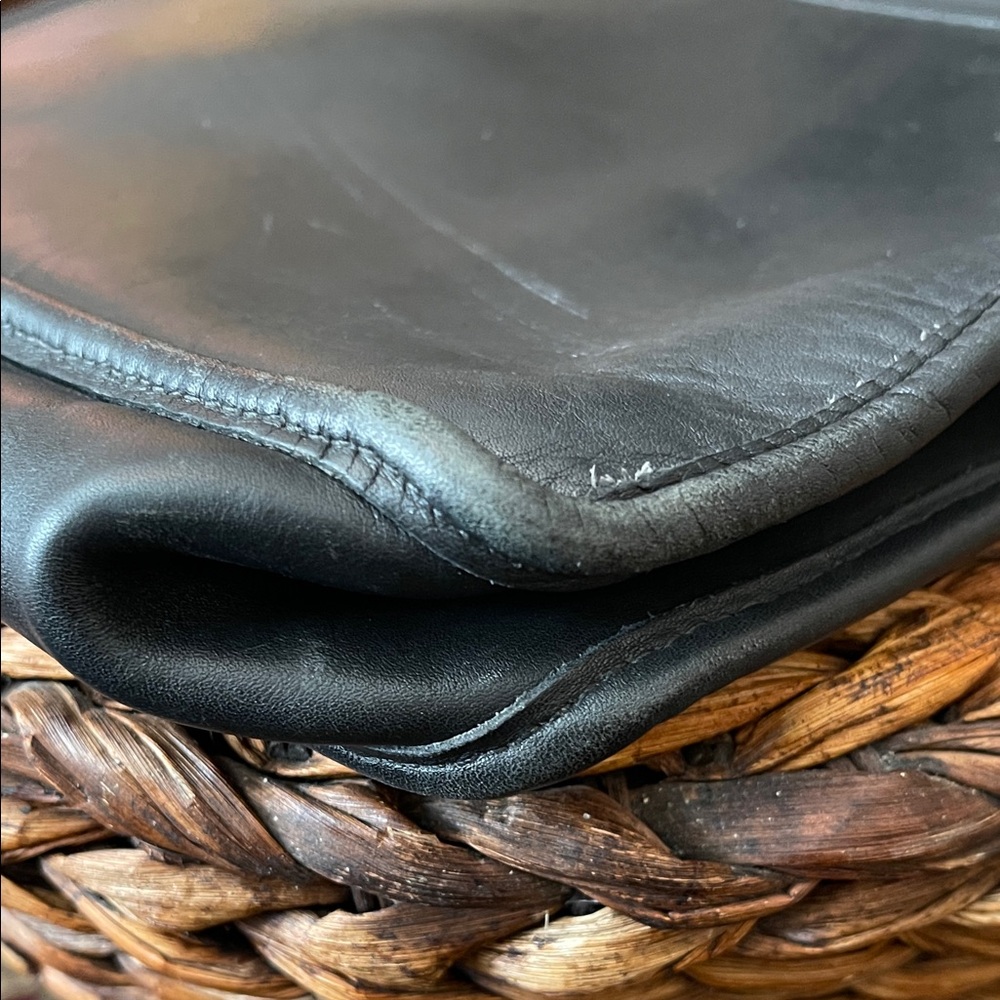 Classic Black Leather Satchel Bag - Picture 8 of 14
